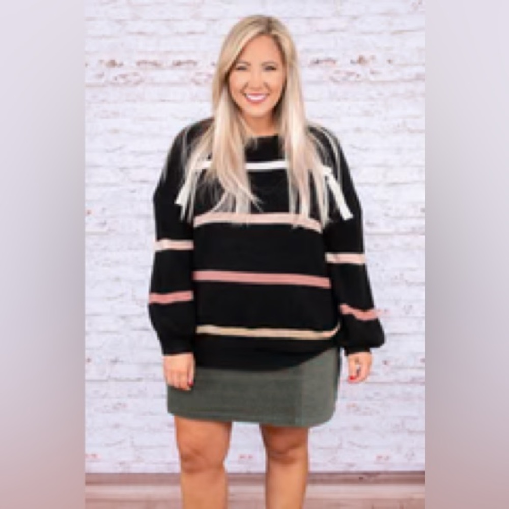 Trust in you sweater, black